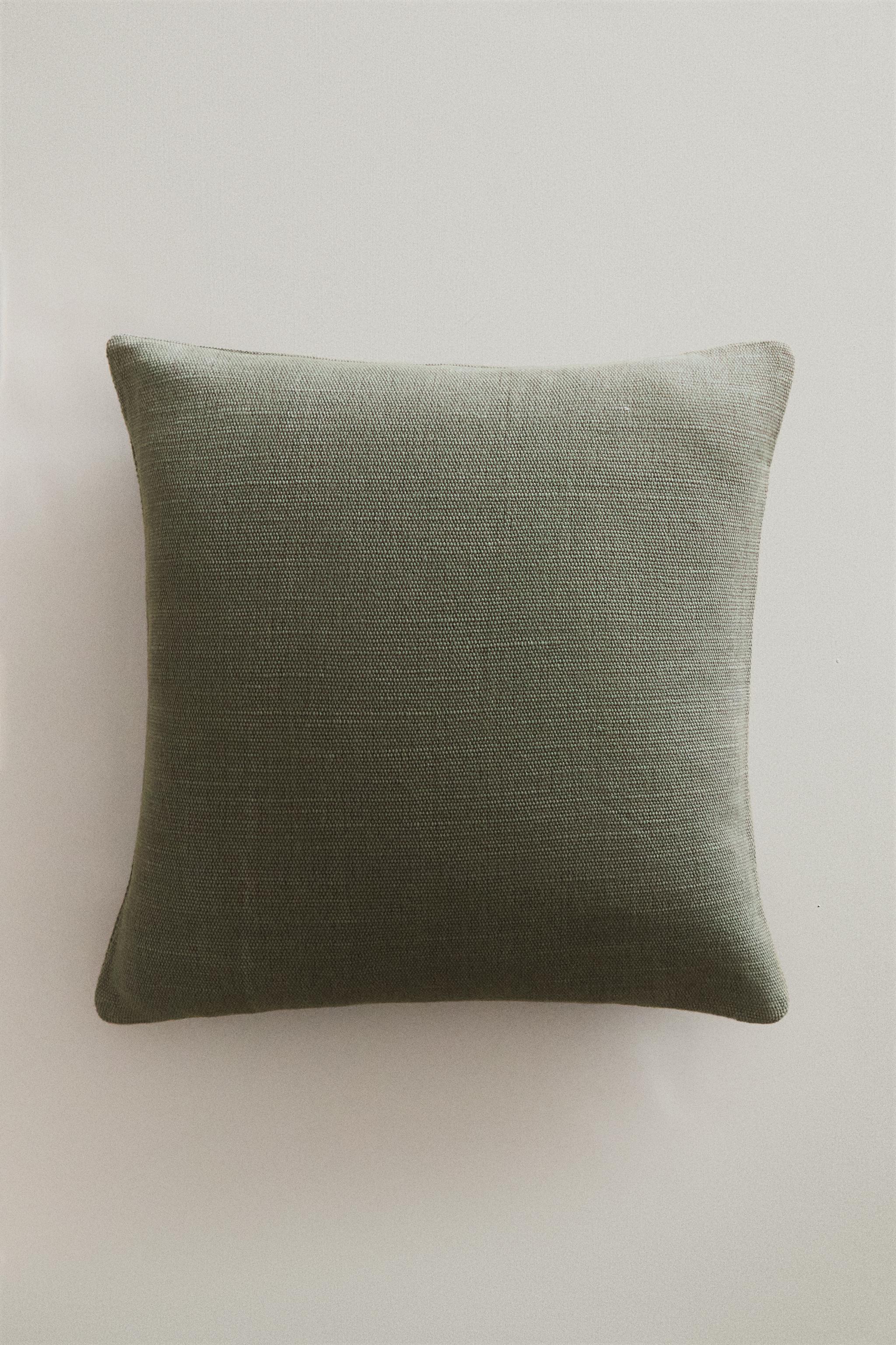 HOUSSE DE COUSSIN JUTE ET COTON